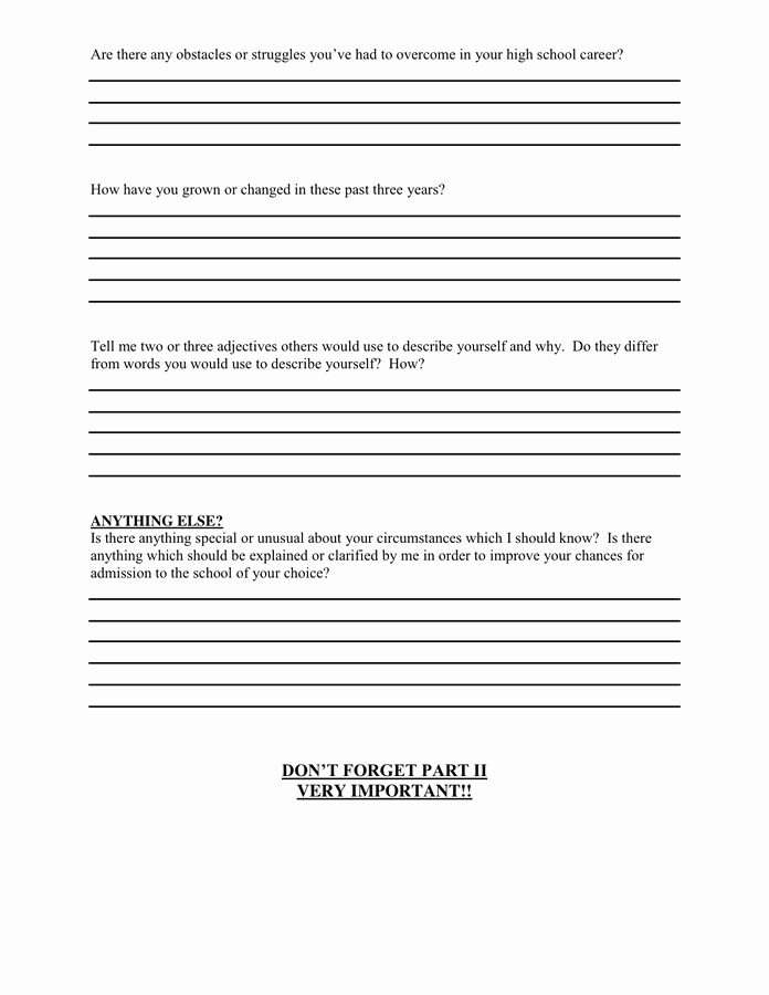 Letter Of Recommendation Questionnaire Awesome Letter Of Re Mendation Questionnaire In Word and Pdf