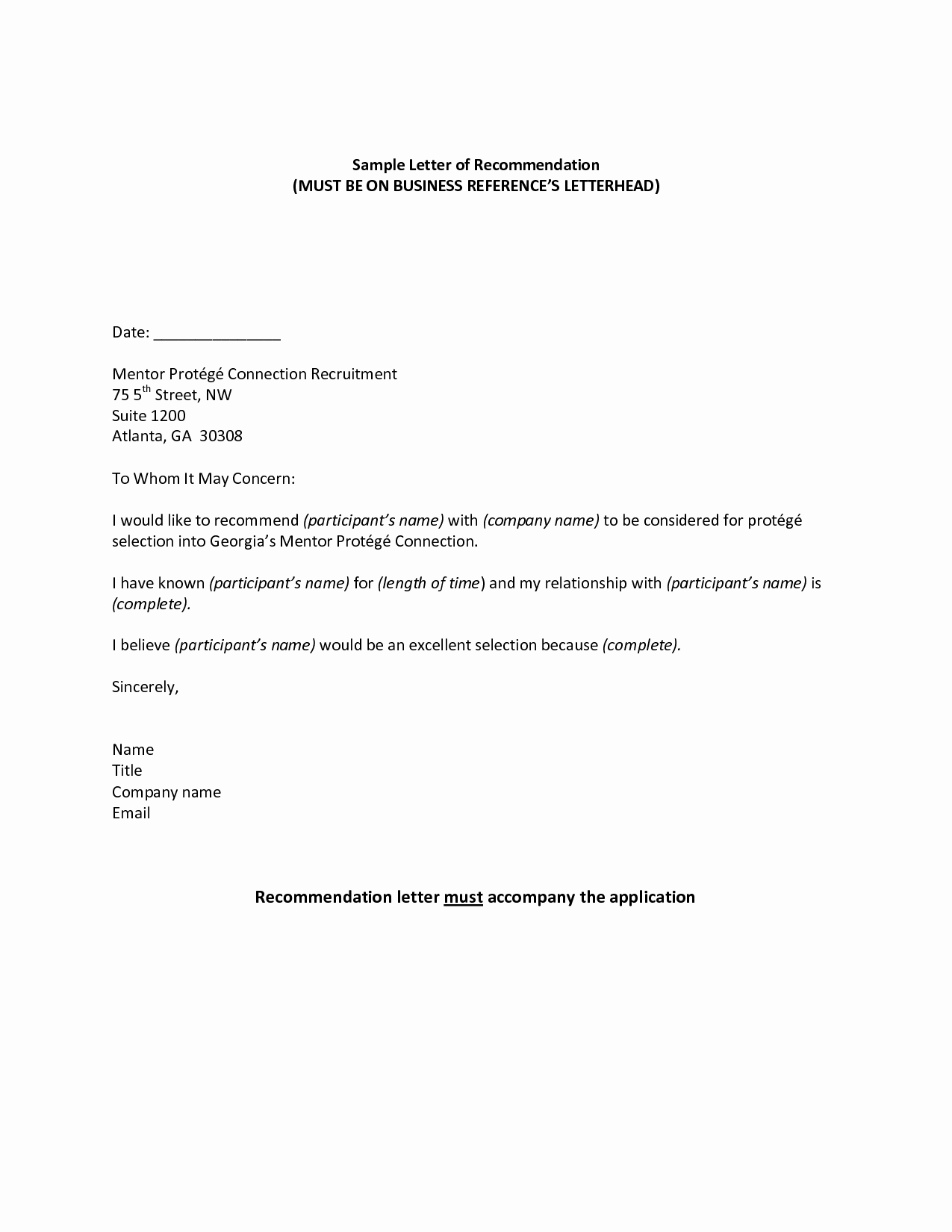 Letter Of Recommendation Questionnaire Elegant Professional Reference Sample Re Mendation Letter Jos
