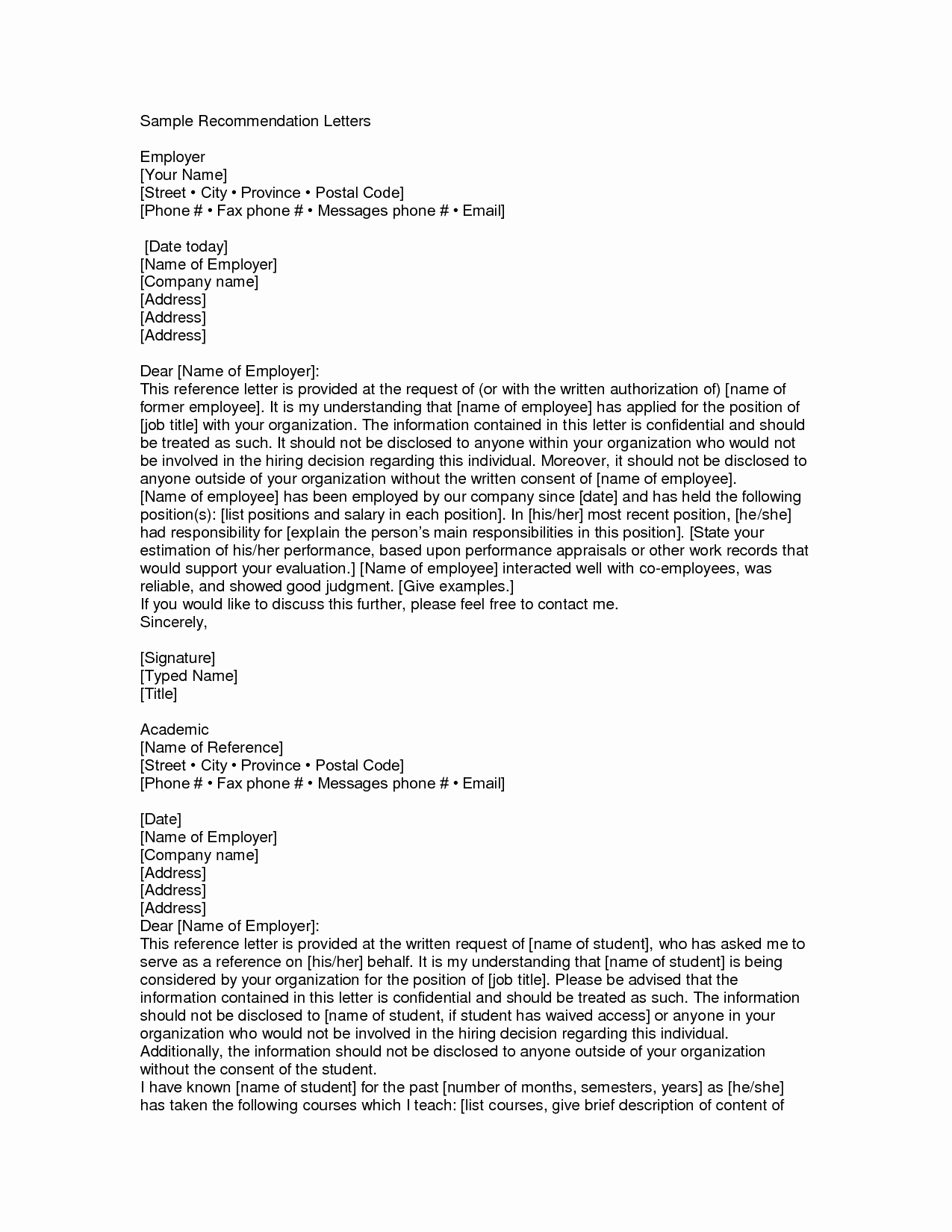 Letter Of Recommendation Request Example Fresh Examples Re Mendation Letters Examples Of Reference
