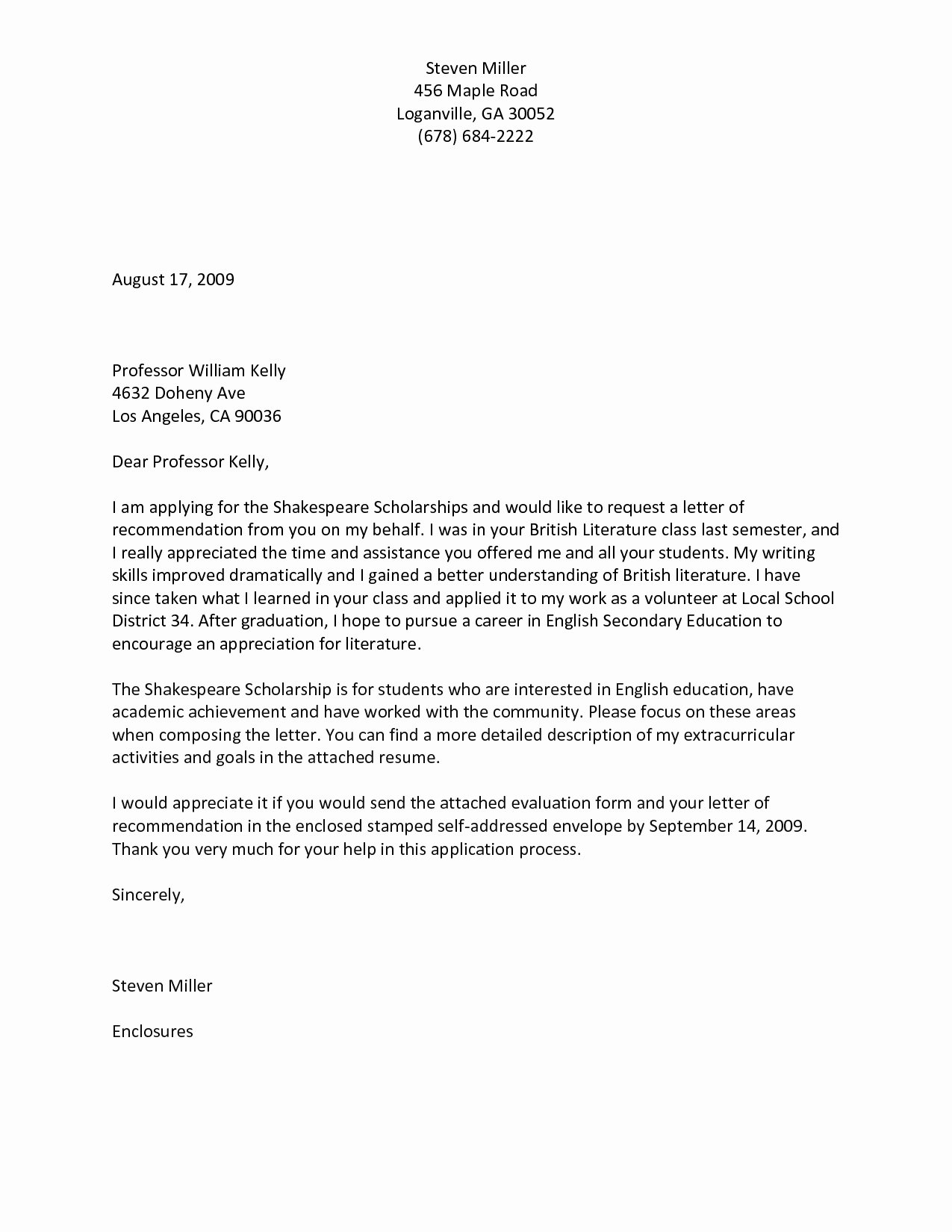 Letter Of Recommendation Request Example Lovely Letter Re Mendation Request Template Examples