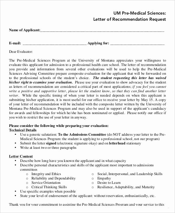 Letter Of Recommendation Request Fresh Reference Letter Example 33 Free Word Pdf Documents