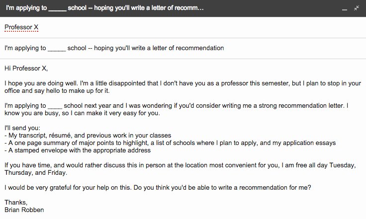Letter Of Recommendation Request New the Ultimate Guide for Requesting A Letter