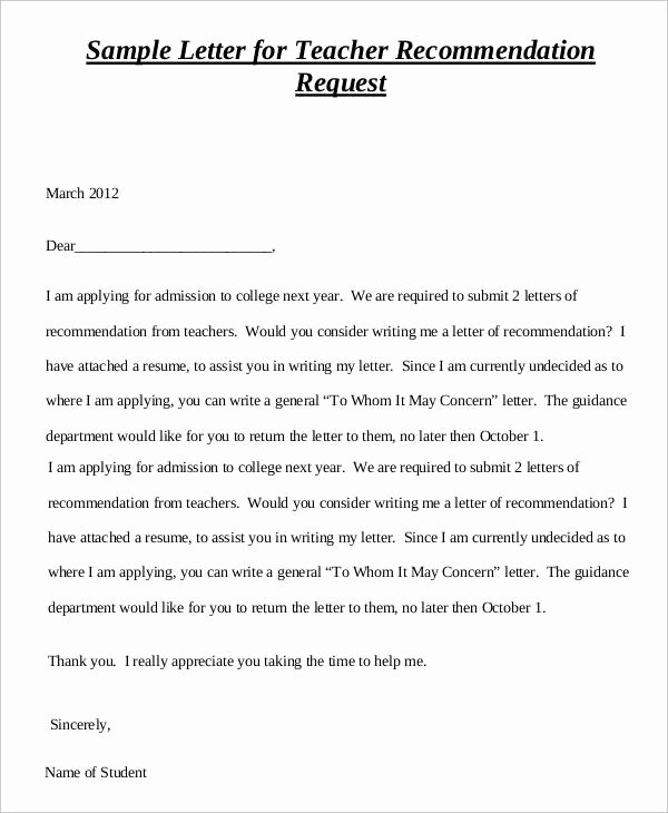 Letter Of Recommendation Request Template Best Of Reference Letter Example 33 Free Word Pdf Documents