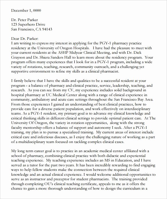 Letter Of Recommendation Residency Sample Unique 13 Sample Free Letter Of Intent Templates Pdf Word