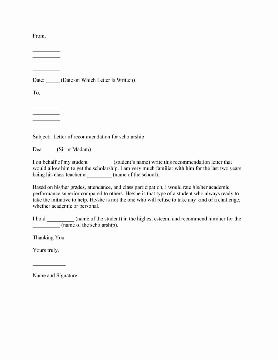 Letter Of Recommendation Signature Best Of 43 Free Letter Of Re Mendation Templates &amp; Samples