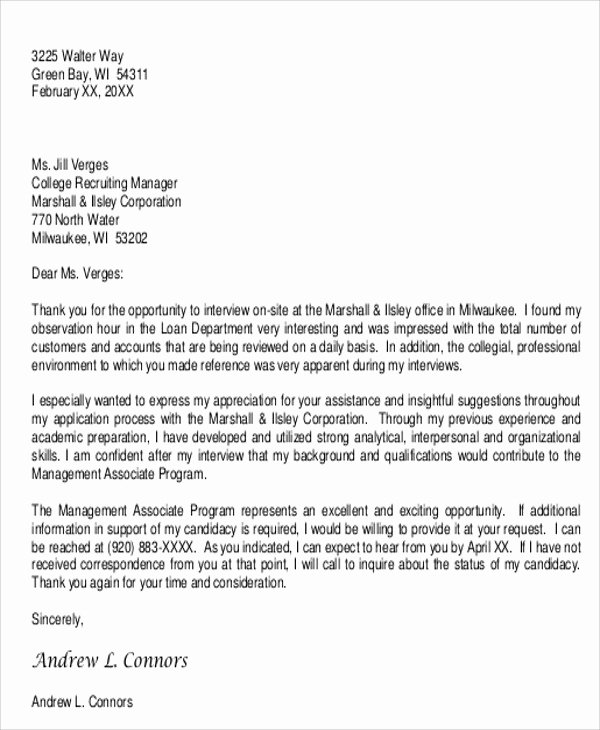 Letter Of Recommendation Thank You Lovely Sample Thank You Letter for Reference 9 Examples In