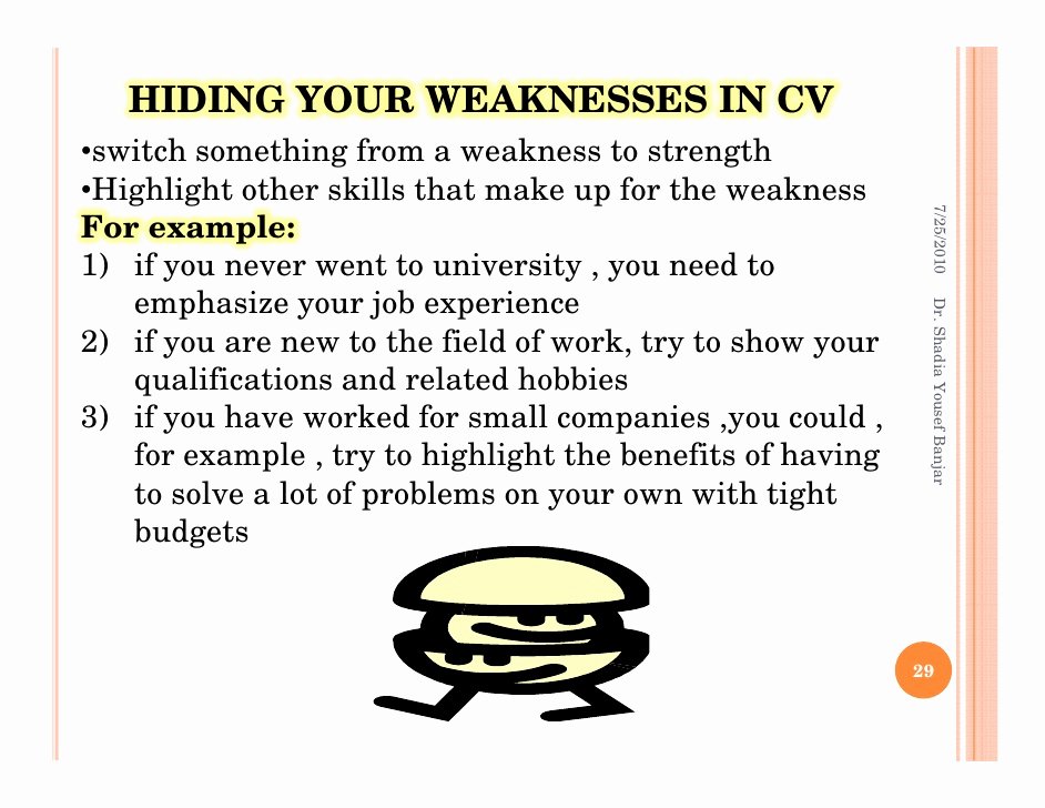 Letter Of Recommendation Weaknesses Examples Best Of Steps for Job Applications by Dr Shadia Yousef Banjar Pptx