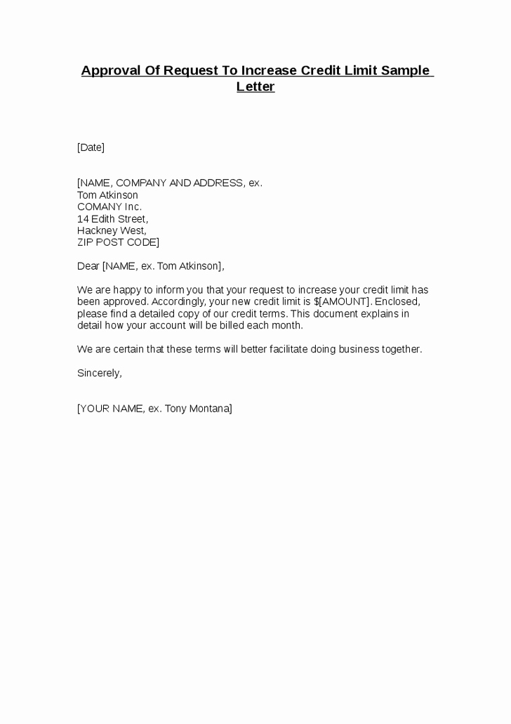 Letter Of Request format New 6 Approval Letter Samples Sample Letters Word