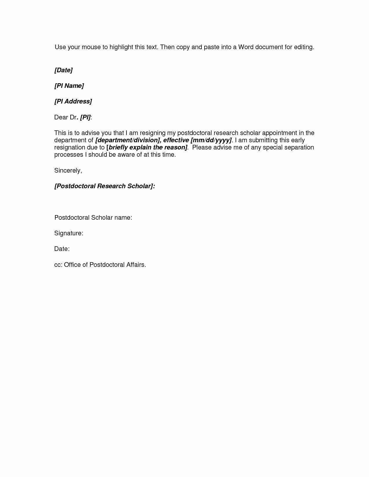 Letter Of Resignation Template Word 2007 Luxury format A Letter In Microsoft Word Valid Microsoft Word