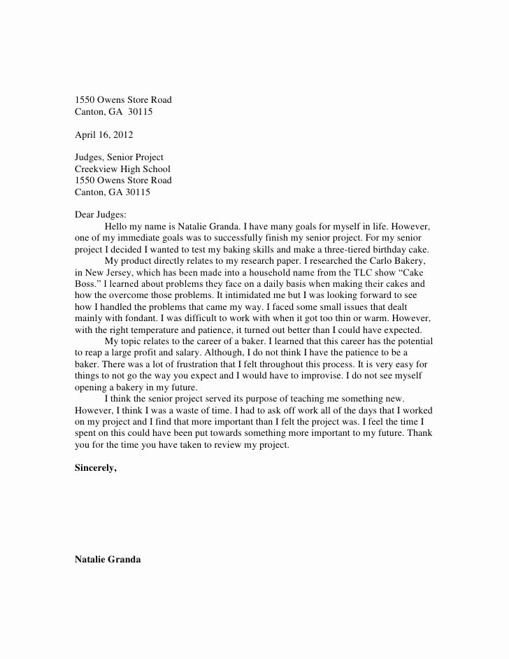 Letter to A Judge format Fresh Business Letter format to Judge