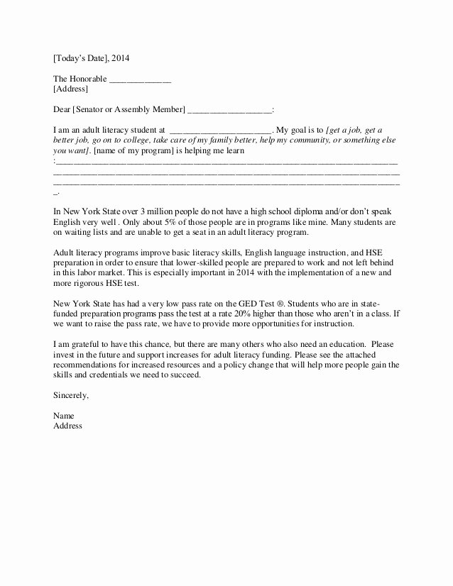 Letter to Congressman format Awesome Advocacy Letter Template