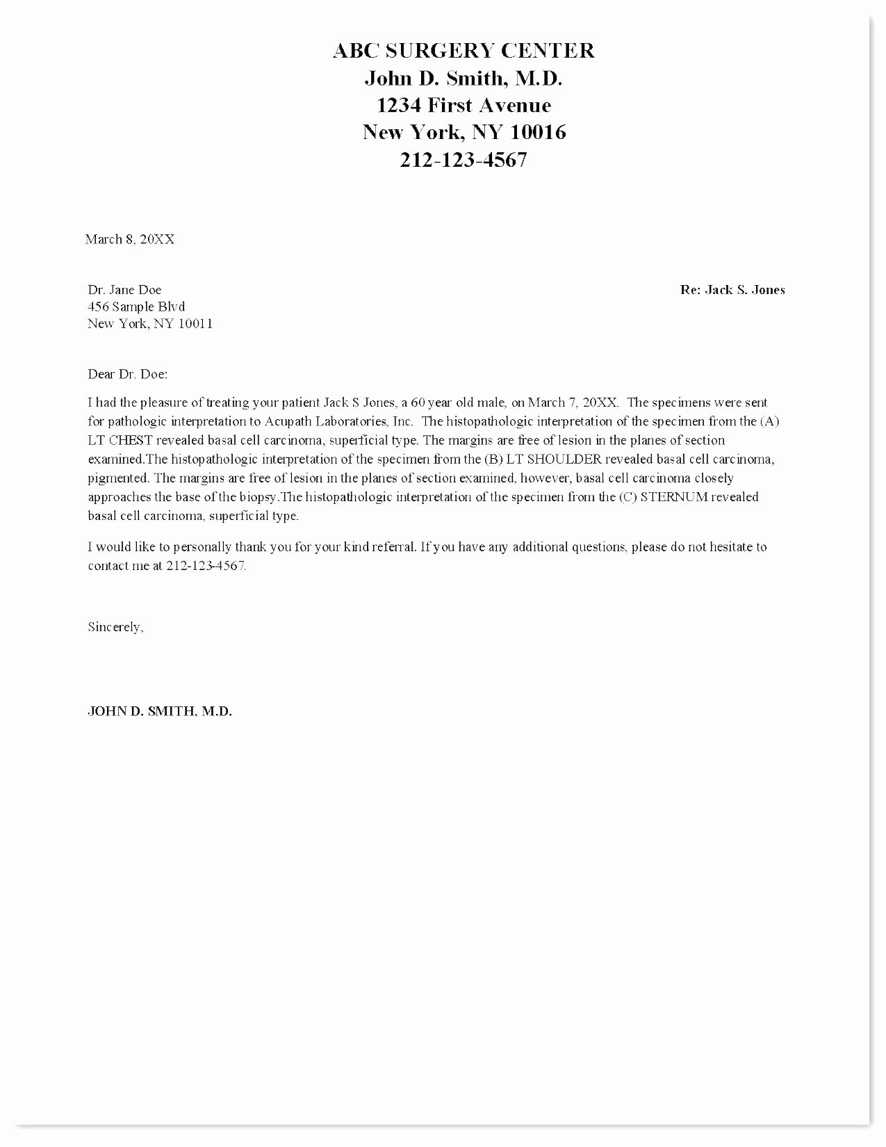 35 Letter To Referring Physician Hamiltonplastering