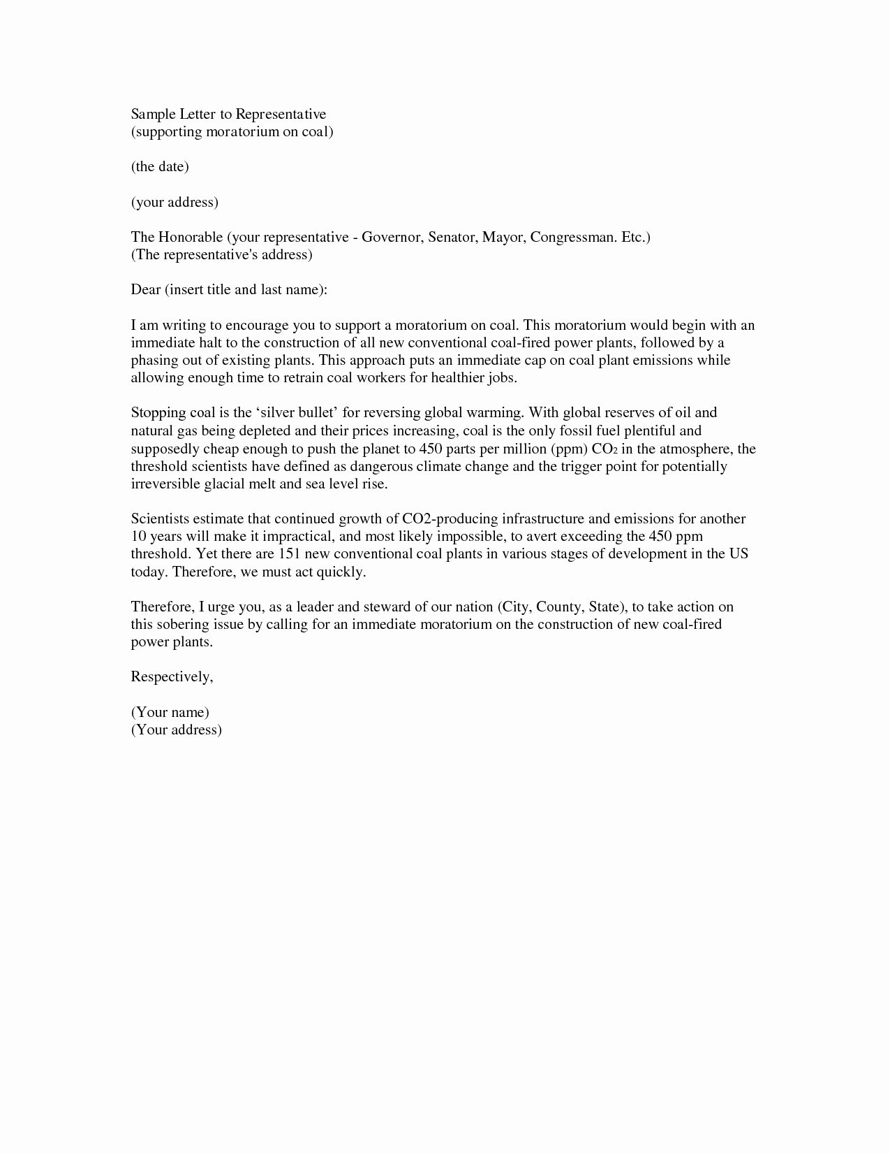 Letter to Representative format Inspirational 25 Of Template for Letter to Senator About Suicide