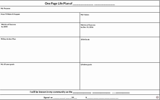 Life Plan Template Free Fresh 2016 Life Planning Template