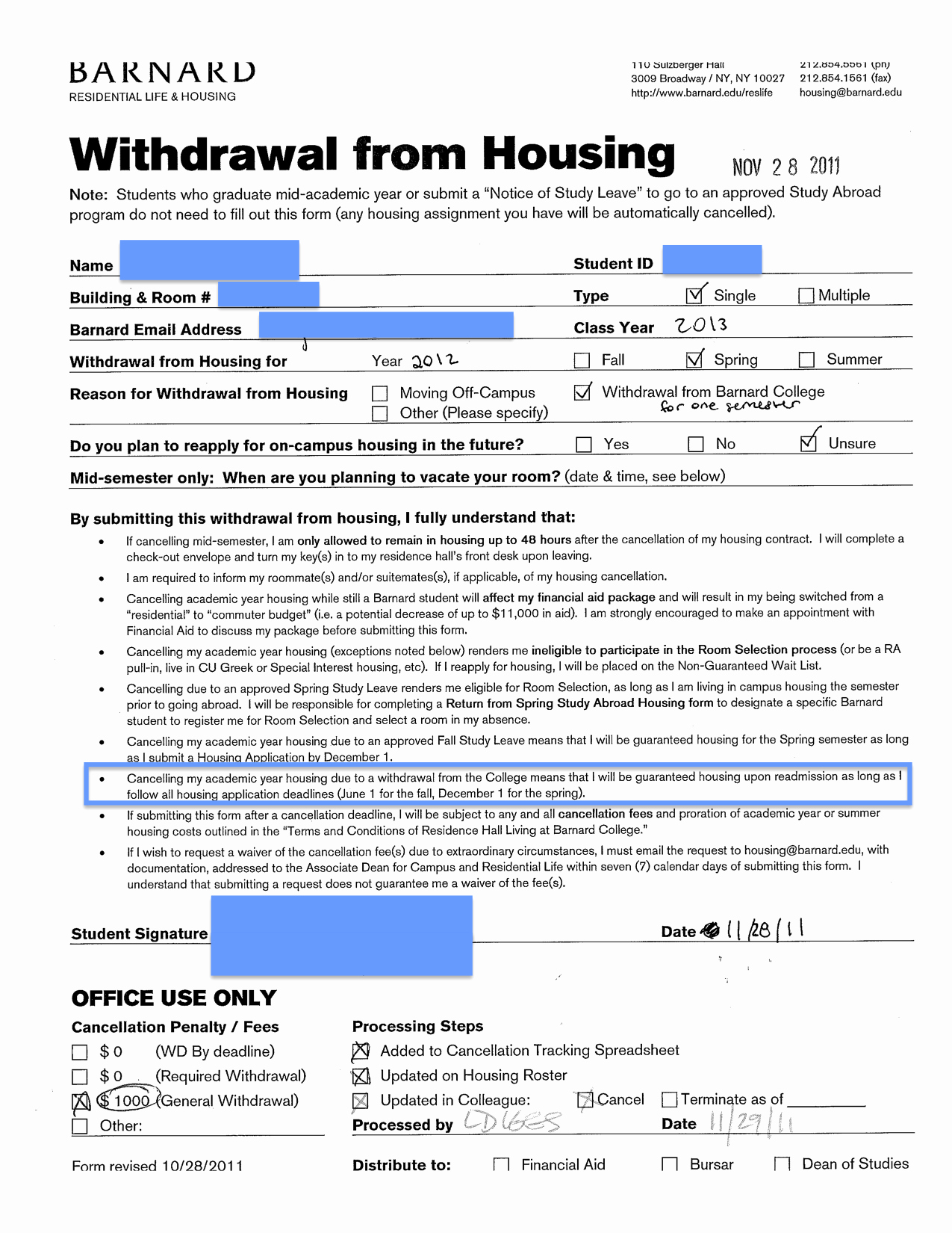 Living Agreement Contract Beautiful Did Barnard Break Its Housing Guarantee – Bwog