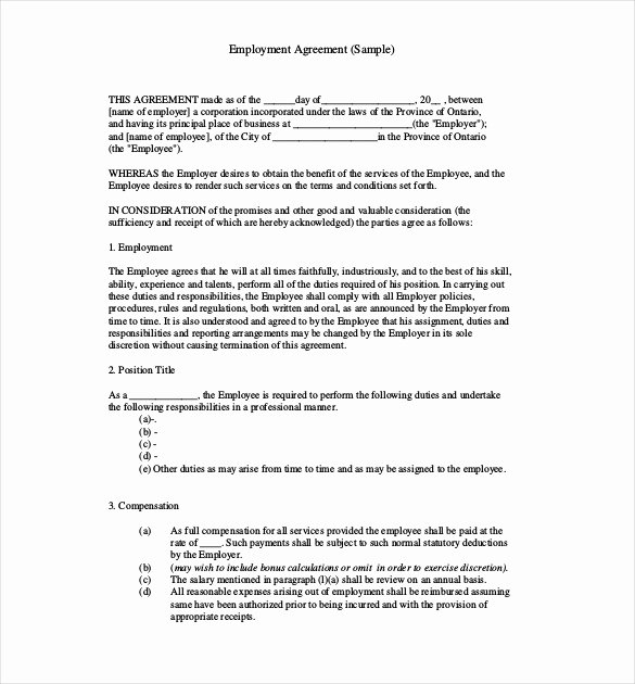 Living Agreement Contract Template Lovely Employee Housing Agreement Template Contract Template 23