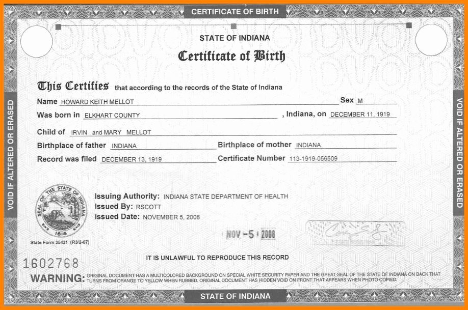 Long form Birth Certificate Sample Best Of Example Birth Certificate as Well Long form Uk with