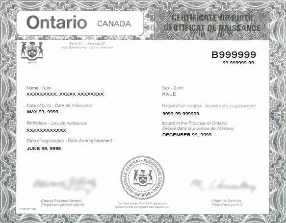 Long form Birth Certificate Sample Elegant Canadian Birth Certificates &amp; Green Cards What You Need