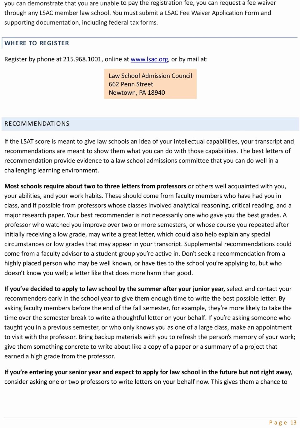 Lsac Letter Of Recommendation form Elegant Law School Admission A Umass Boston Student S Guide Pdf