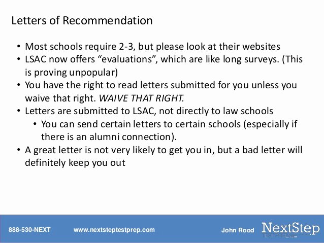 Lsac Letter Of Recommendation form Elegant Law School Admissions Next Step Test Preparation