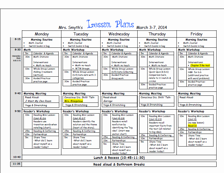 Lucy Calkins Lesson Plan Template Beautiful New Adventures In First Grade Lesson Planning Puter