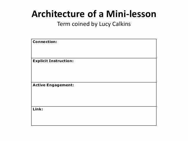 Lucy Calkins Lesson Plan Template Unique Engaging Readers Writers Researchers Walterboro