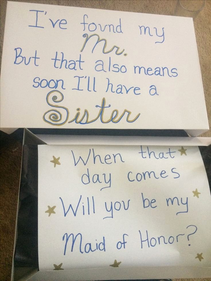 Maid Of Honor Proposal Letter Best Of Best 25 Sister In Law Ts Ideas On Pinterest