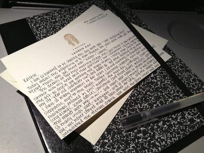 wedding letters to the bride