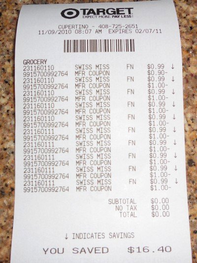 Make Fake Walmart Receipt Awesome 31 Boxes Of Swiss Miss Hot Chocolate for $0 00