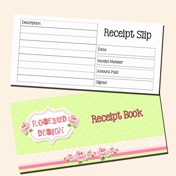 Make Your Own Receipt Book Elegant Inner Page Receipt Book 3 to An A4 Page by