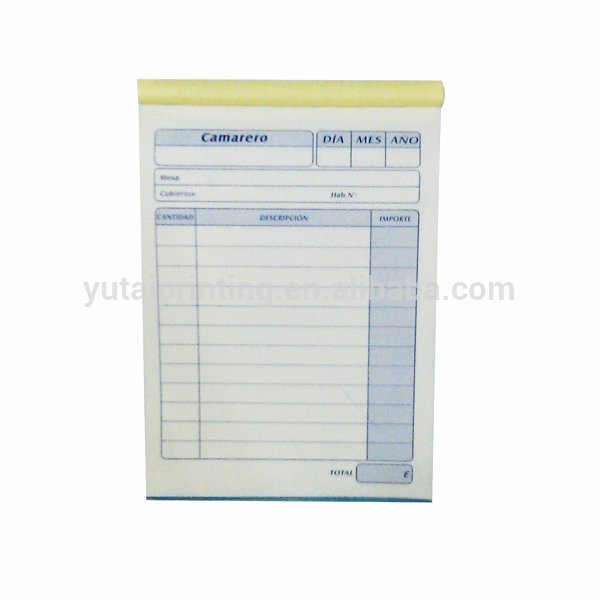 Make Your Own Receipt Book New Custom Restaurant Sample Receipt Book Printing Buy