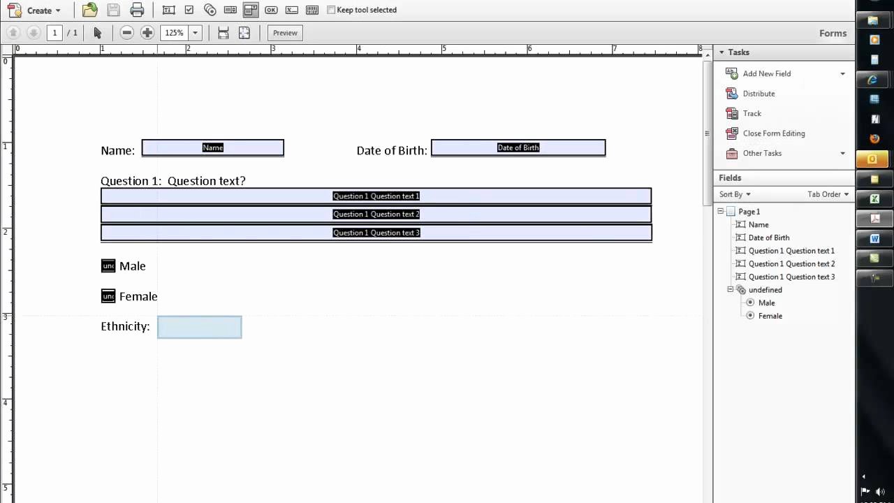 Making A form In Word Beautiful How to Create A Fillable form Using Word 2010 and Adobe
