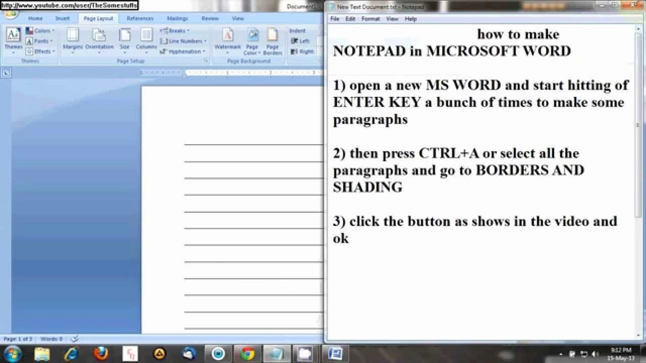 Making form In Word Best Of How to Make Notepad In Microsoft Word