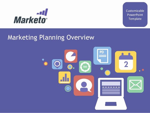 Marketing Plan Powerpoint Template Fresh Marketing Quarterly Yearly Planning Customizable