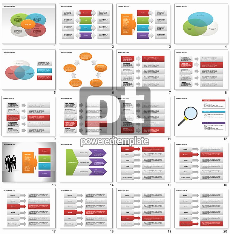 Marketing Plan Powerpoint Template Unique Marketing Plan Diagram for Powerpoint Presentations