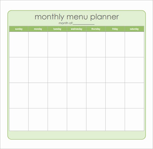 Meal Plan Calendar Template Elegant Meal Planning Template 17 Download Free Documents In Pdf