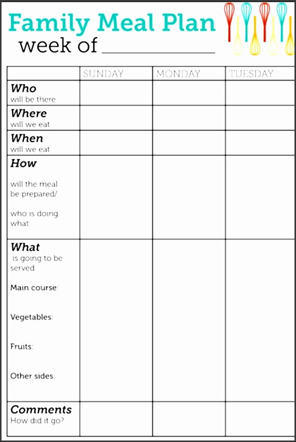 Meal Plan Chart Template Awesome 8 Monthly Meal Planner Template Sampletemplatess