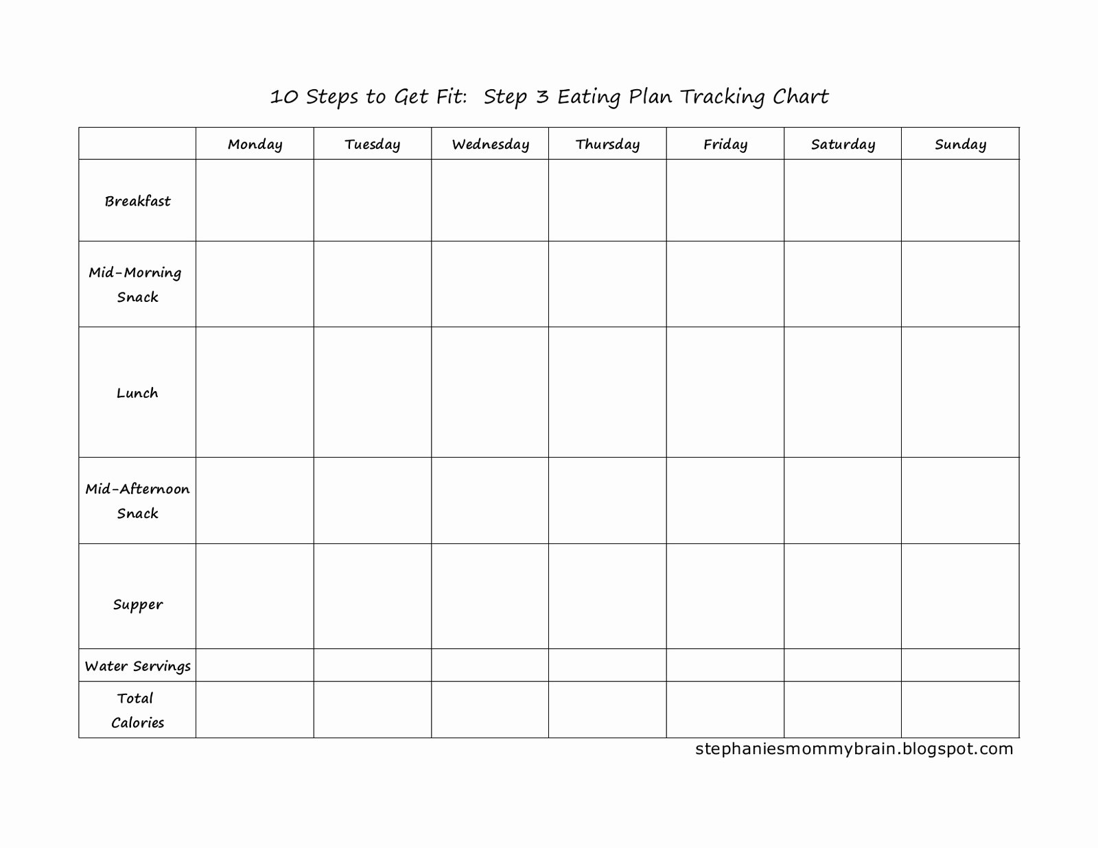 Meal Plan Chart Template Beautiful Best S Of Weight Watchers Menu Planner Template