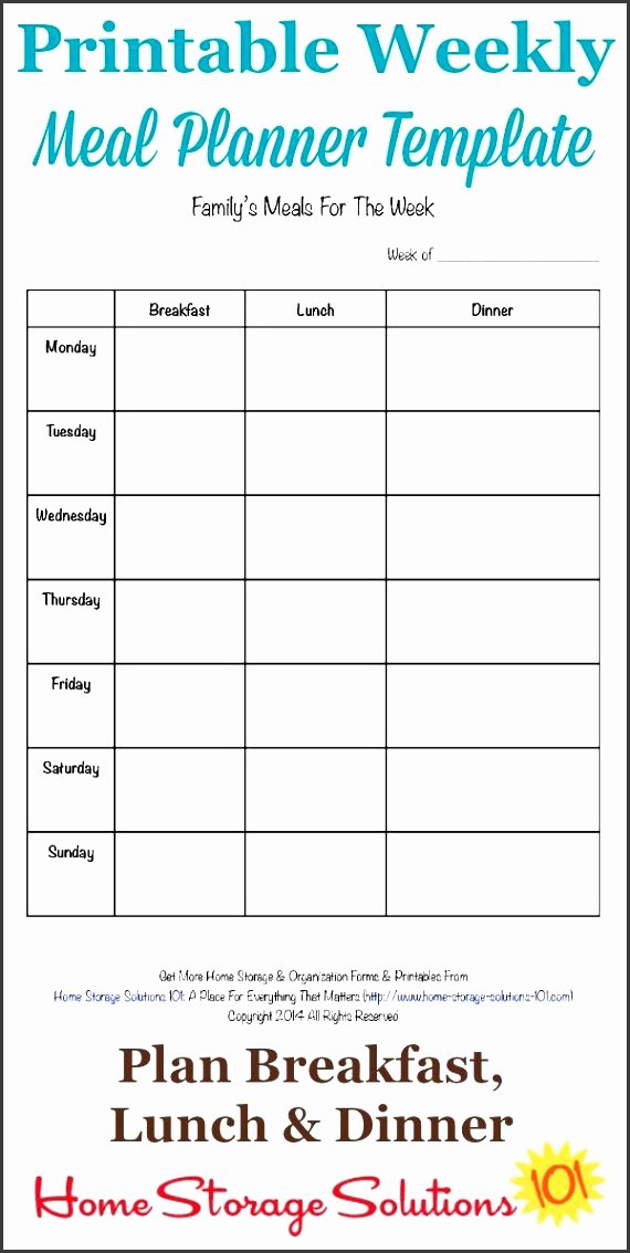 Meal Plan Excel Template Awesome 9 Free Weekly Meal Planner Layout In Excel format