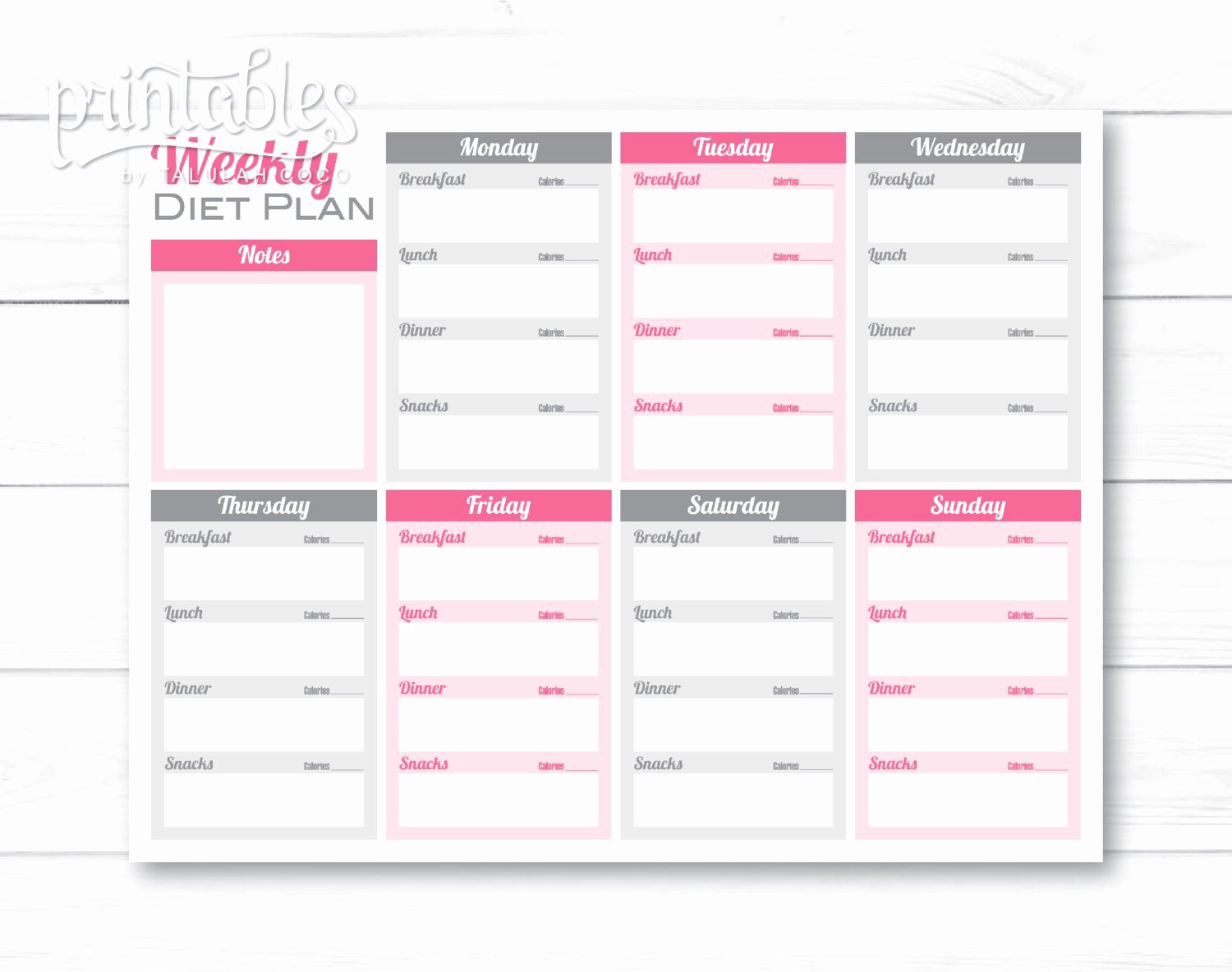 Meal Plan Spreadsheet Template Awesome Weekly Meal Planner Pdf Editable Meal Planner for Weight