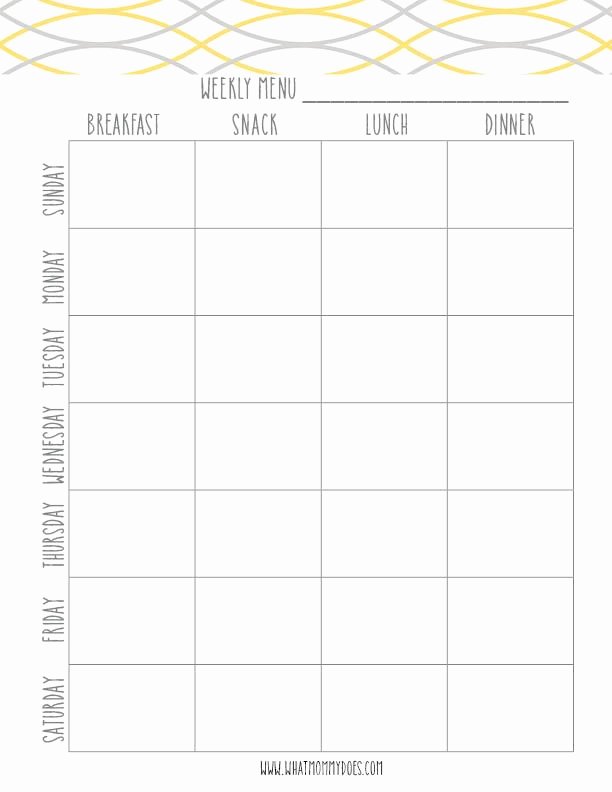 Meal Plan Template Free Beautiful Free Printable Weekly Meal Planning Templates and A Week
