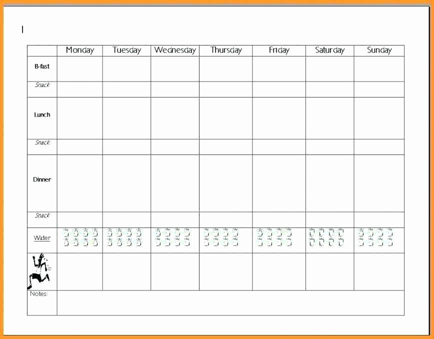 Meal Plan Template Google Docs Lovely Diet Template Excel Weight Loss Log Sheet Printable