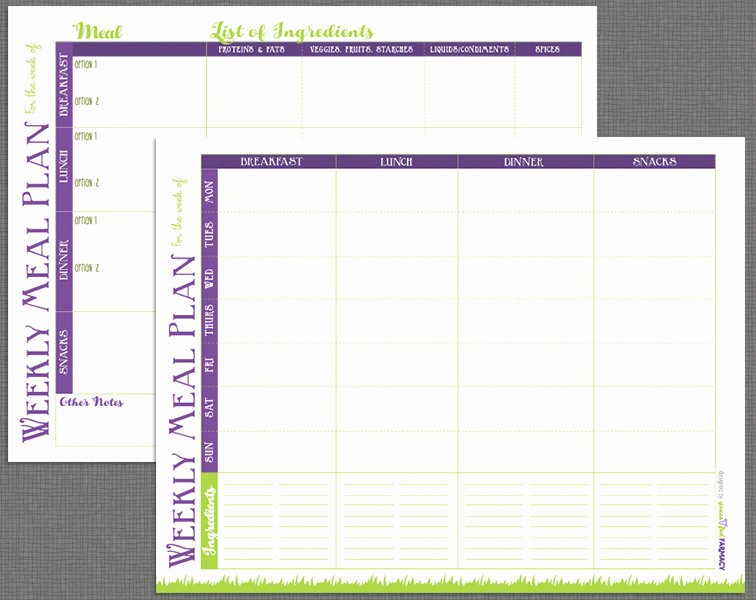 Meal Plan Template Pdf Beautiful Printable Meal Prep Templates and Meal Planning Tips