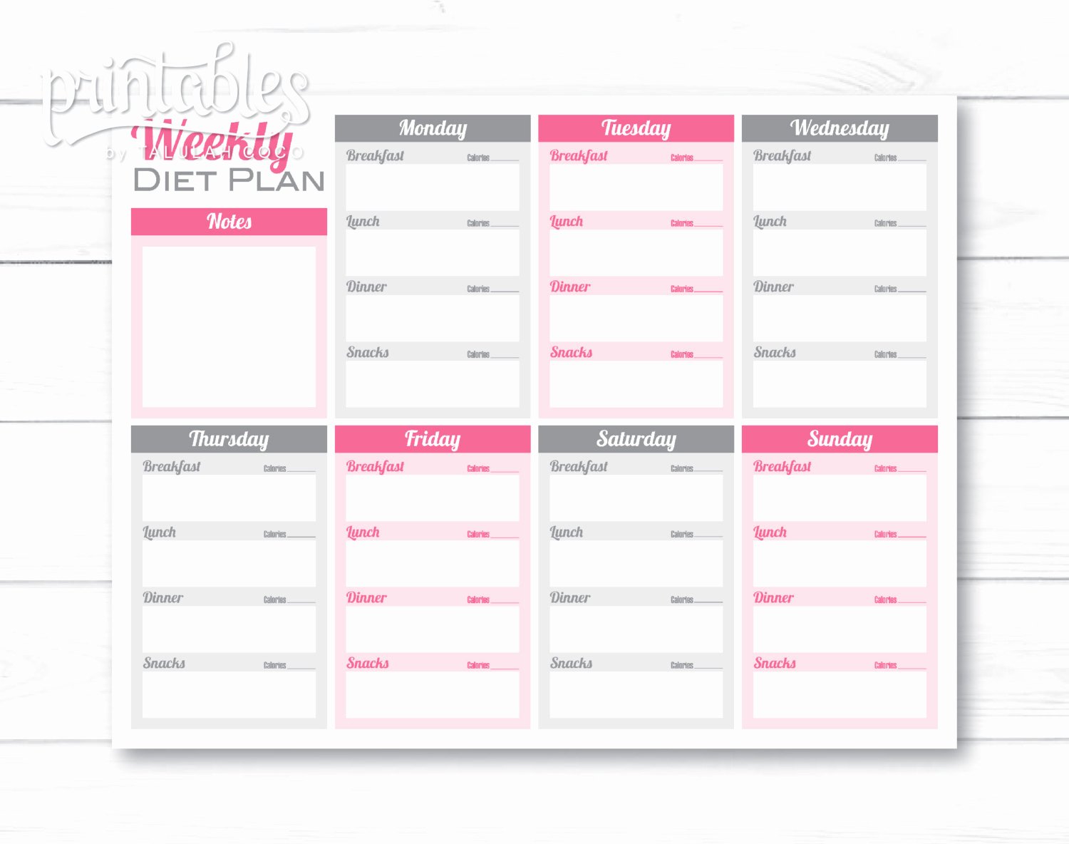 Meal Plan Weekly Template Lovely Weekly Meal Planner Pdf Editable Meal Planner for Weight