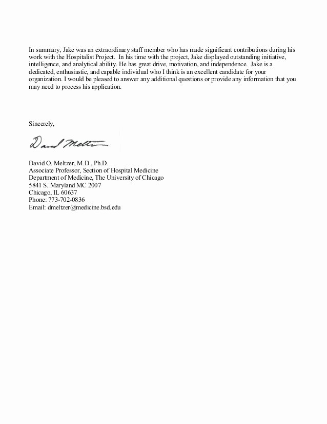 Med School Recommendation Letter Best Of Jake Wiersema Letter Of Re Mendation Medical School