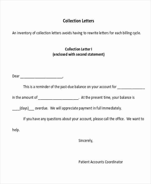 Medical Collection Letter Templates Beautiful 43 Collection Letter Examples Google Docs Ms Word