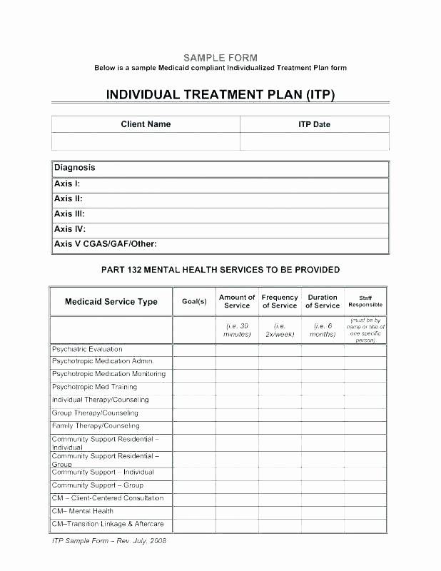 Mental Health Treatment Plan Template Elegant Psychology Treatment Plan Template Psychology Treatment