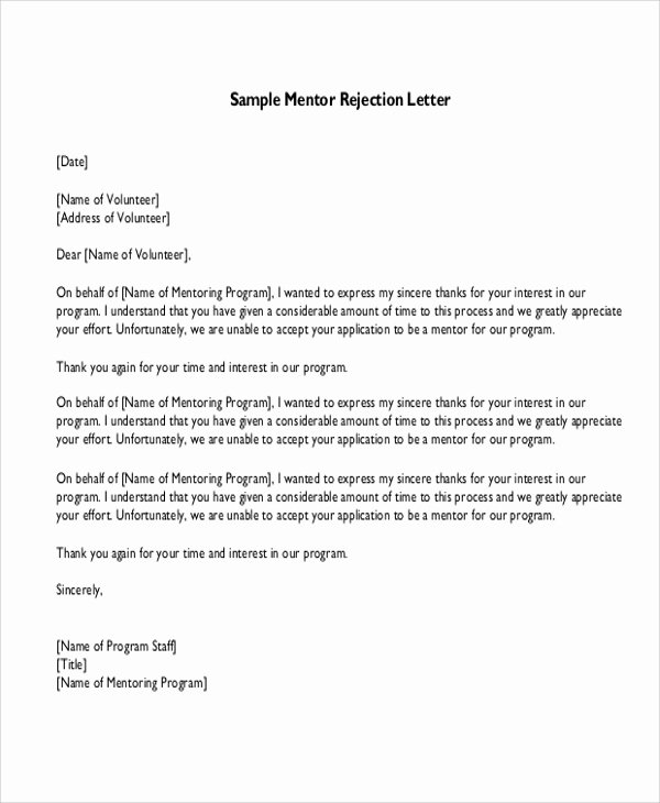Mentoring Letter Of Recommendation Luxury 26 Of Mentor Request Template