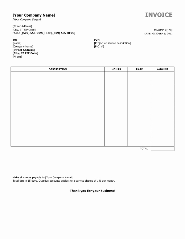 Microsoft Access Invoice Templates Awesome Free Invoice Templates for Word Excel Open Fice