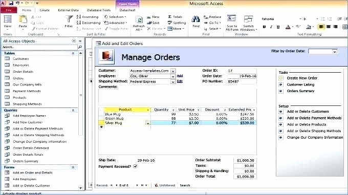 Microsoft Access Invoice Templates Best Of Microsoft Access Invoice Template – thedailyrover